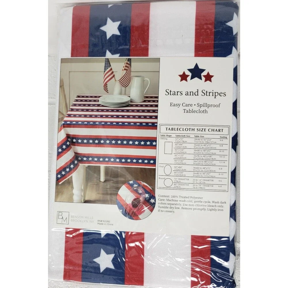 Printed Fabric Tablecloth,60
